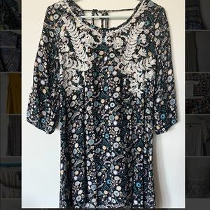 Target floral dress w/ 3/4 sleeves